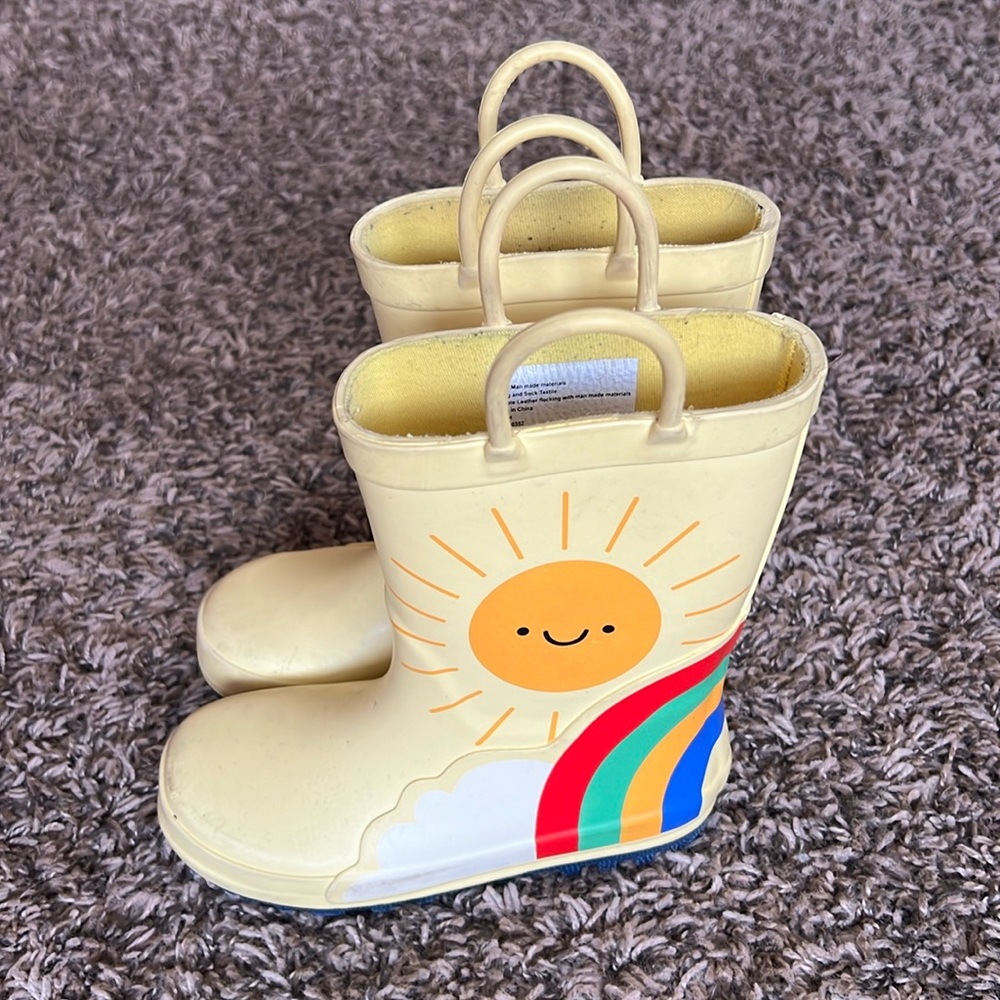 Size 10 Sunshine Rain Boots